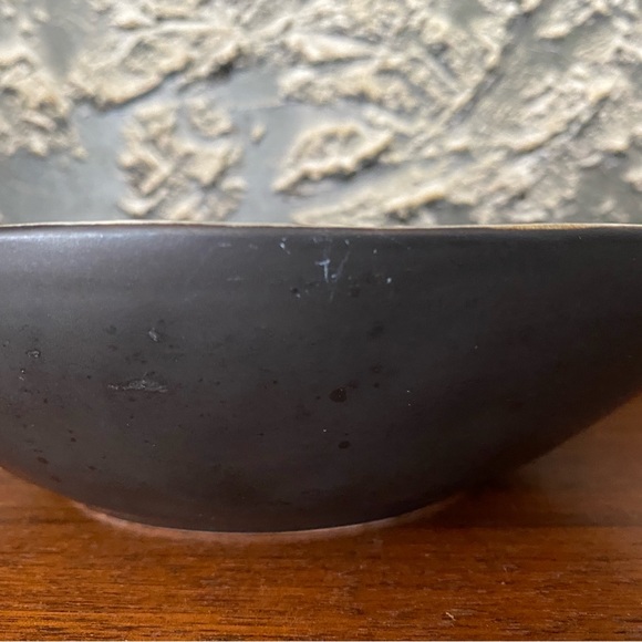 SOLD!! Small Gray Glazed Dish Bowl - Picture 3 of 5